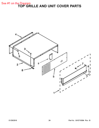 Picture of Whirlpool GRILL-UPPR - Part# W10321107