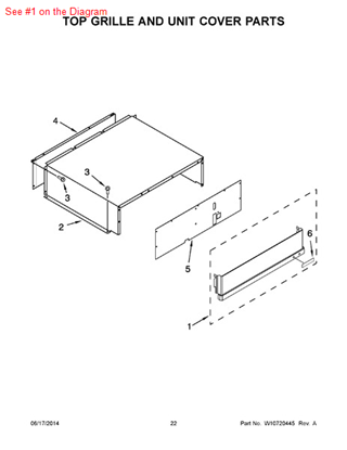 Picture of Whirlpool GRILL-UPPR - Part# W10321117