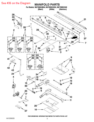 Picture of Whirlpool IGNTR-SURF - Part# W10324015