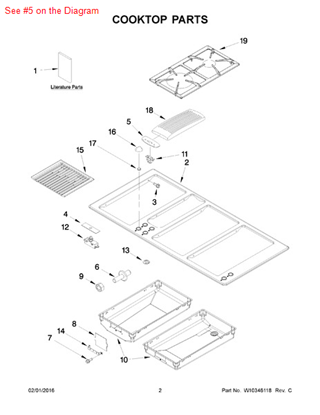 Picture of Whirlpool TRIM-PANEL - Part# W10326967