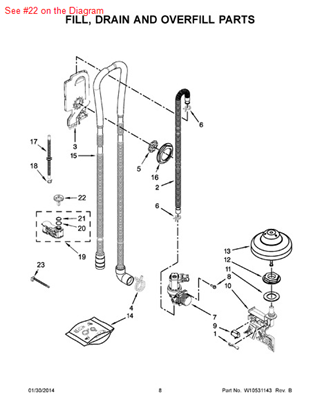 Picture of Whirlpool CAP - Part# W10327489