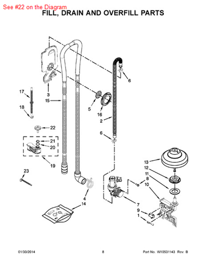 Picture of Whirlpool CAP - Part# W10327489