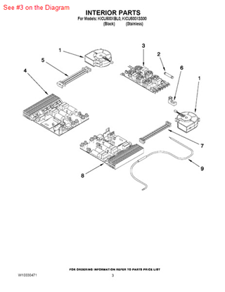 Picture of Whirlpool CNTRL-ELEC - Part# W10328481