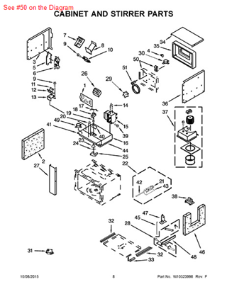 Picture of Whirlpool MTR-CONVCT - Part# W10330571