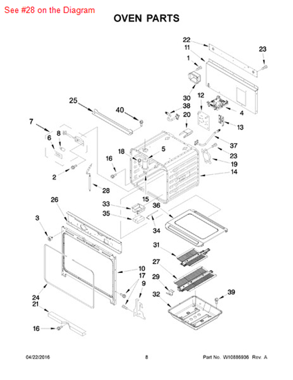 Picture of Whirlpool IGNTR-OVEN - Part# W10332287