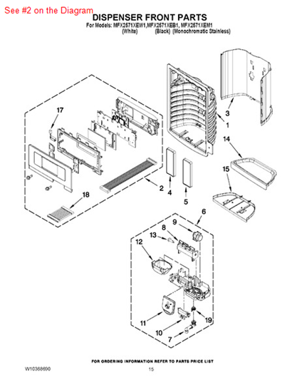 Picture of Whirlpool CNTRL-ELEC - Part# W10333277