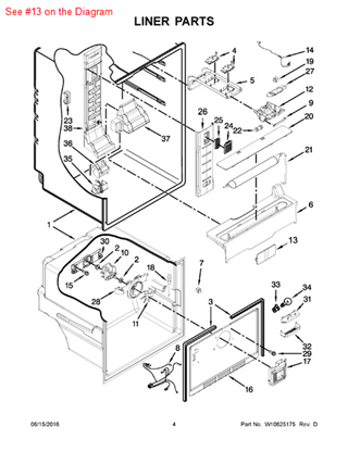 Picture of Whirlpool COVER - Part# W10336009