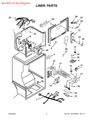 Picture of Whirlpool HARNS-WIRE - Part# W10336529