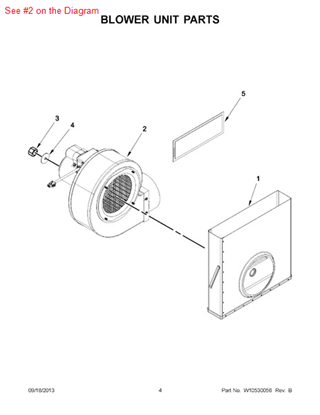 Picture of Whirlpool BLOWER - Part# W10338537