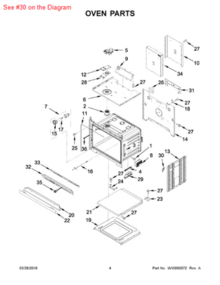 Picture of Whirlpool SPACER - Part# W10347649