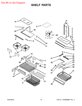 Picture of Whirlpool BASKET-FZR - Part# W10348246