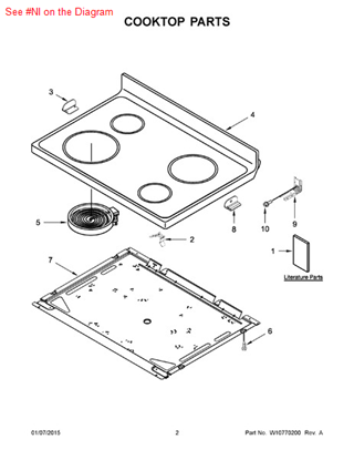 Picture of Whirlpool HARNS-WIRE - Part# W10349707