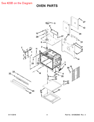 Picture of Whirlpool VENT-OVEN - Part# W10351280