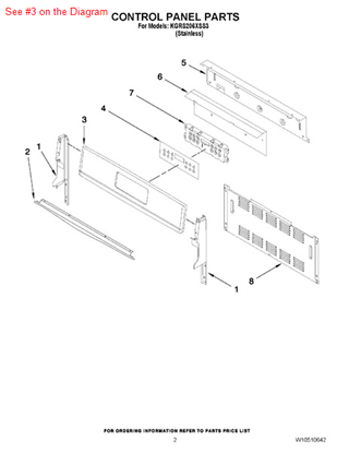 Picture of Whirlpool PANL-CNTRL - Part# W10351683
