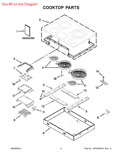 Picture of Whirlpool CNTRL-ELEC - Part# W10353571