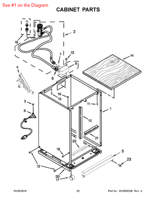 Picture of Whirlpool SHELL - Part# W10356268