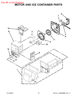 Picture of Whirlpool DIVIDER - Part# W10356558