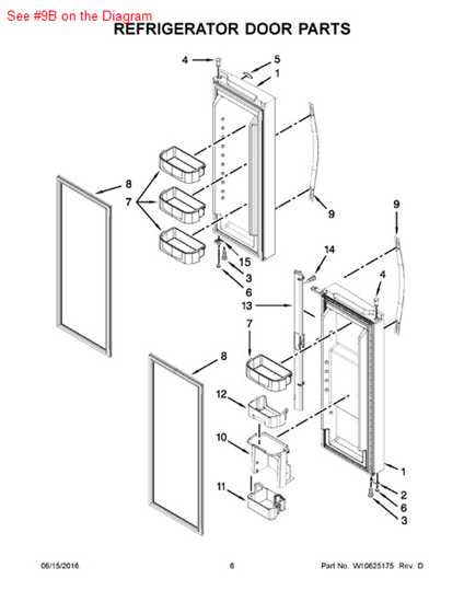 Picture of Whirlpool HANDLE - Part# W10356566