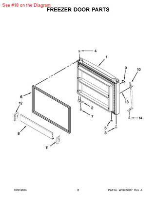 Picture of Whirlpool HANDLE - Part# W10366329