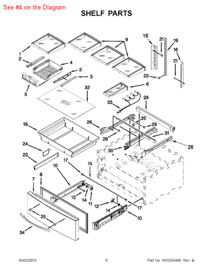 Picture of Whirlpool PAN-SNACK - Part# W10366640