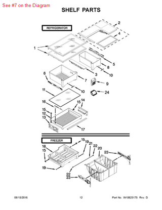 Picture of Whirlpool PAN-CRISPR - Part# W10370327