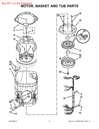 Picture of Whirlpool TUB-OUTER - Part# W10381077