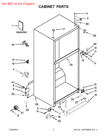 Picture of Whirlpool COVER-UNIT - Part# W10384414