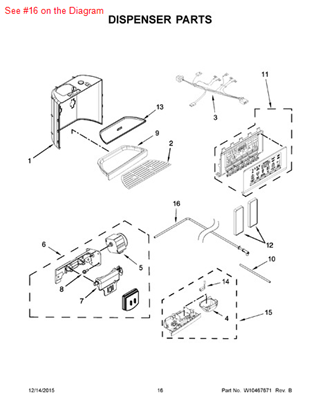 Picture of Whirlpool SPIGOT - Part# W10386774