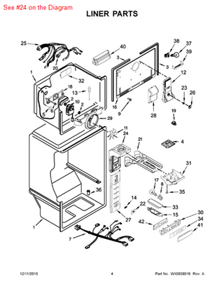 Picture of Whirlpool AIR-TOWER - Part# W10395376