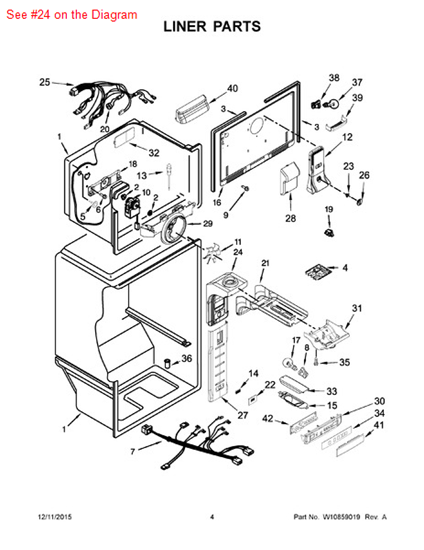 Picture of Whirlpool AIR-TOWER - Part# W10395376