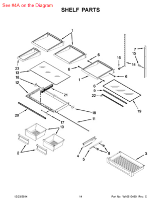 Picture of Whirlpool ENDCAP - Part# W10395615
