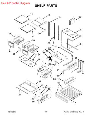 Picture of Whirlpool COVER - Part# W10398004