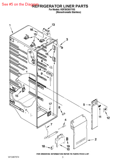 Picture of Whirlpool AIR-TOWER - Part# W10404413