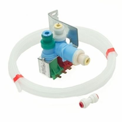 Picture of Whirlpool Jenn-Air KitchenAid Maytag Roper Admiral Sears Kenmore Norge Magic Chef Amana Refrigerator Dual Ice Maker Water Inlet Fill Valve Kit - Part# W10408179