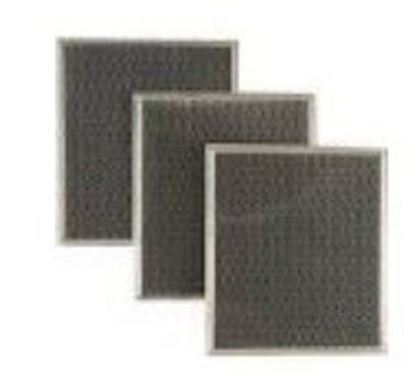 Picture of Whirlpool Maytag Amana Sears Kenmore Microwave Oven Range Vent Hood Charcoal Filter - 3 Pack - Part# W10412939