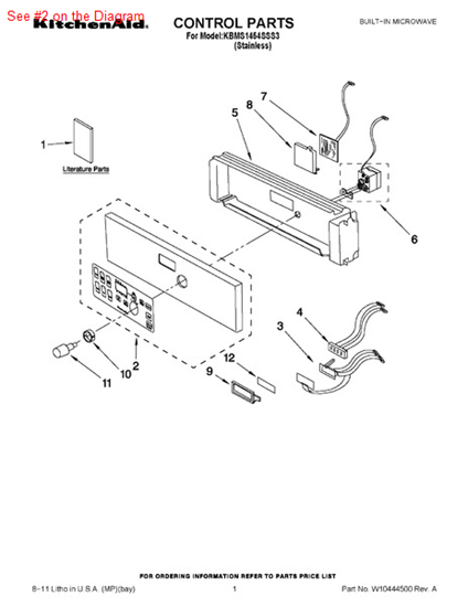 Picture of Whirlpool PANL-CNTRL - Part# W10426248