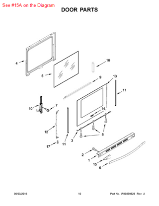 Picture of Whirlpool SPACER - Part# W10429492