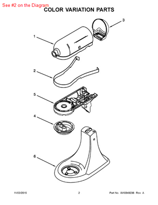 Picture of Whirlpool BAND-TRIM - Part# W10431041