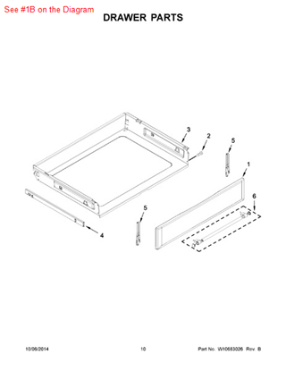 Picture of Whirlpool PANEL-DRWR - Part# W10432480