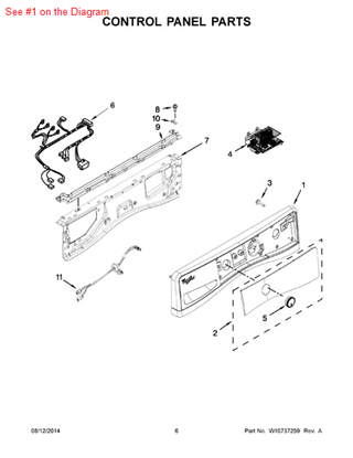 Picture of Whirlpool CNSL SHELL - Part# W10446411