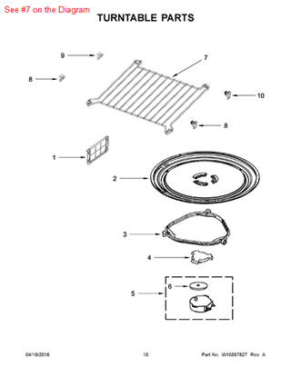 Picture of Whirlpool RACK-MEAL - Part# W10447234