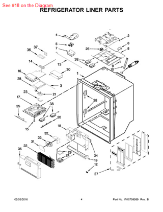 Picture of Whirlpool HOUSING - Part# W10469927