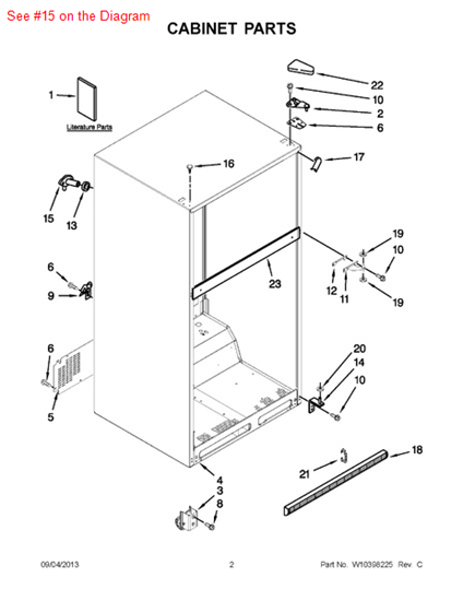 Picture of Whirlpool FITTING - Part# W10472793