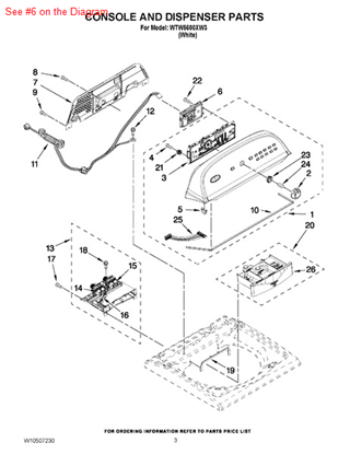 Picture of Whirlpool CNTRL-ELEC - Part# W10480108