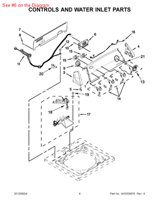 Picture of Whirlpool CNTRL-ELEC - Part# W10480286