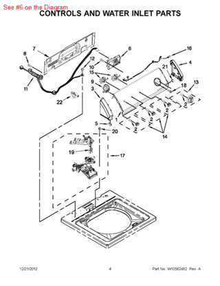 Picture of Whirlpool CNTRL-ELEC - Part# W10480291