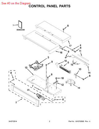 Picture of Whirlpool APPL MGR G - Part# W10496836