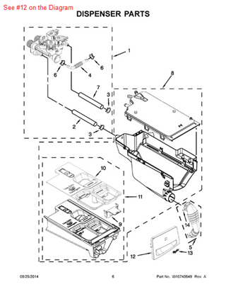 Picture of Whirlpool HANDLE - Part# W10502248