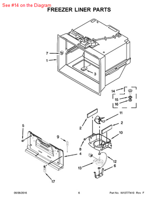 Picture of Whirlpool FUNNEL - Part# W10503218