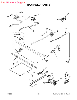 Picture of Whirlpool HOLDER-ORF - Part# W10514424